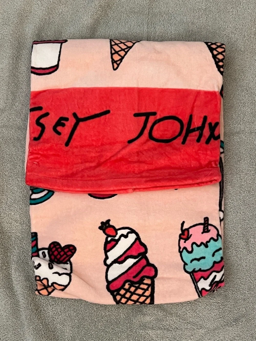 Betsey Johnson Ice Cream Beach Towel